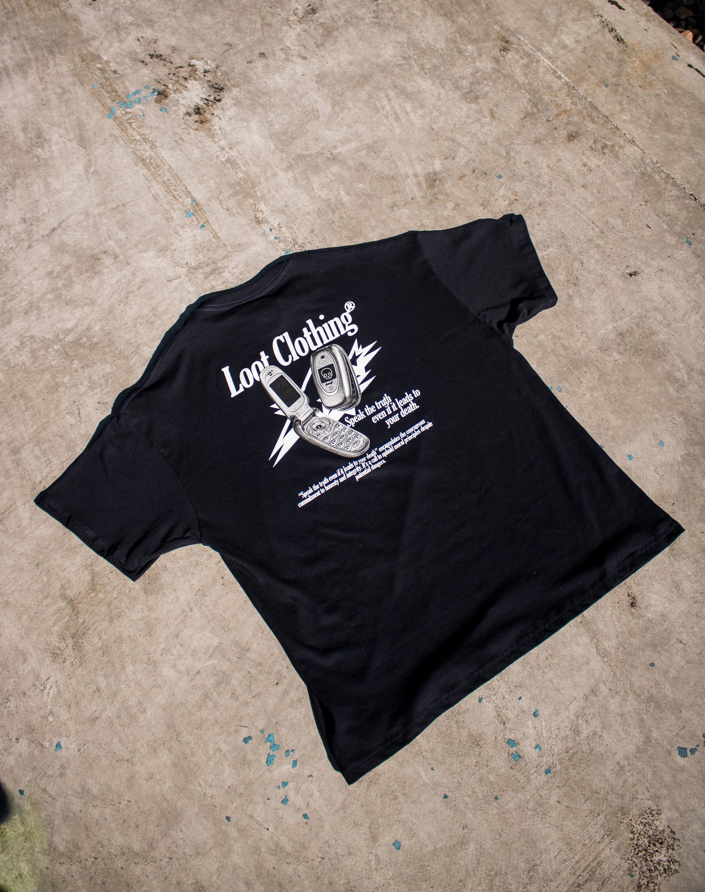 Camiseta Flip Phone - Navy