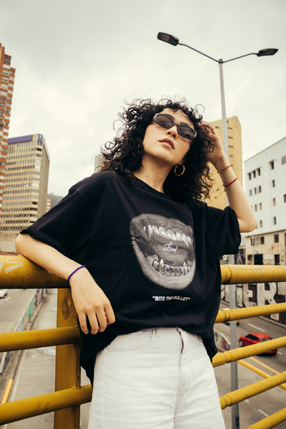 Camiseta Bite the Bullet - Negra